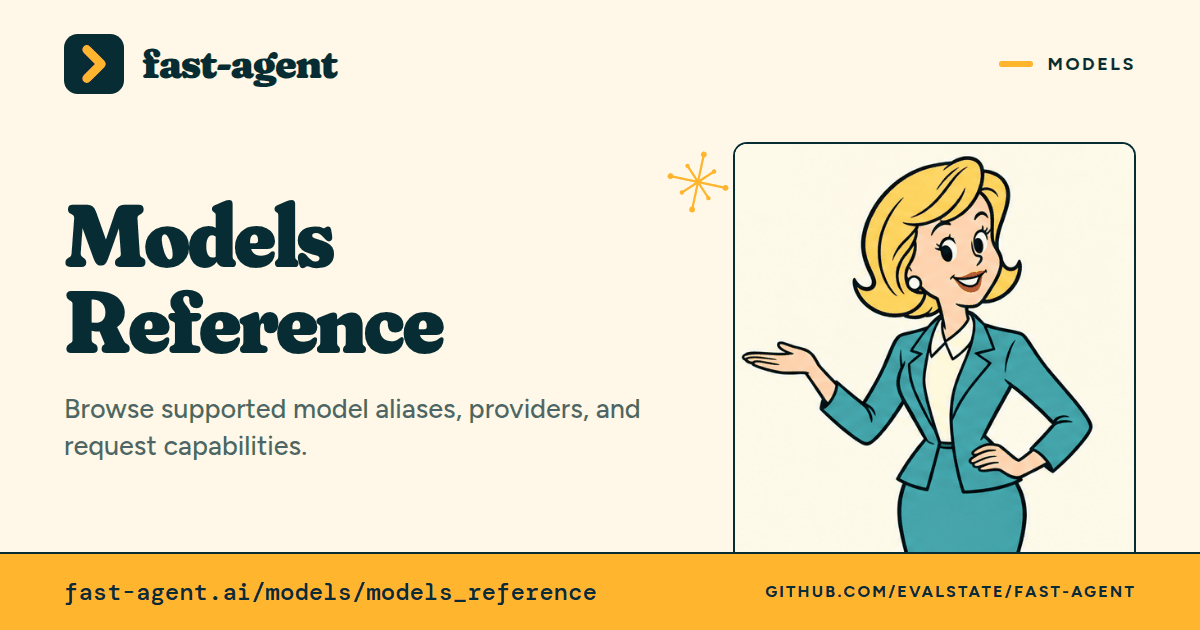 Models Reference - fast-agent documentation